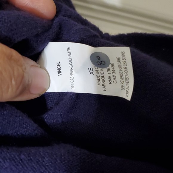 Vince 100% Cashmere Pullover Sweater Size XS - Picture 5 of 9